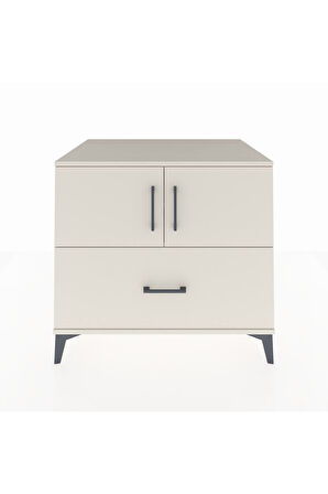 Kronos Şifonyer 2 Raflı Tek Çekmeceli 2 Kapaklı 88x59x80 Aytaşı-Aytaşı