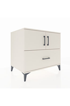 Kronos Şifonyer 2 Raflı Tek Çekmeceli 2 Kapaklı 88x59x80 Aytaşı-Aytaşı