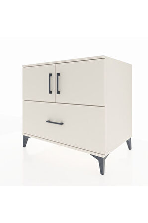 Kronos Şifonyer 2 Raflı Tek Çekmeceli 2 Kapaklı 88x59x80 Aytaşı-Aytaşı