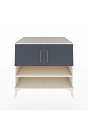 Kronos Şifonyer 3 Raflı 2 Kapaklı 88x59x80 Aytaşı-Antrasit