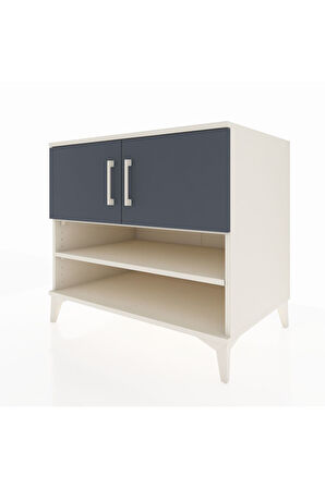 Kronos Şifonyer 3 Raflı 2 Kapaklı 88x59x80 Aytaşı-Antrasit