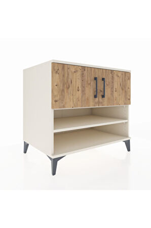 Kronos Şifonyer 3 Raflı 2 Kapaklı 88x59x80 Aytaşı-Çam