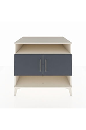 Kronos Şifonyer 3 Raflı 2 Kapaklı 88x59x80 Aytaşı-Antrasit