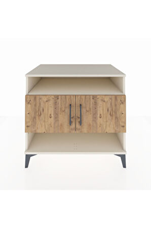 Kronos Şifonyer 3 Raflı 2 Kapaklı 88x59x80 Aytaşı-Çam