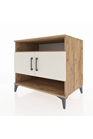 Kronos Şifonyer 3 Raflı 2 Kapaklı 88x59x80 Çam-Aytaşı