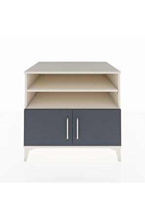 Kronos Şifonyer 3 Raflı 2 Kapaklı 88x59x80 Aytaşı-Antrasit