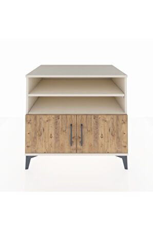 Kronos Şifonyer 3 Raflı 2 Kapaklı 88x59x80 Aytaşı-Çam