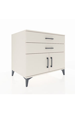 Kronos Şifonyer Tek Raflı 2 Çekmeceli 2 Kapaklı 88x59x80 Aytaşı-Aytaşı
