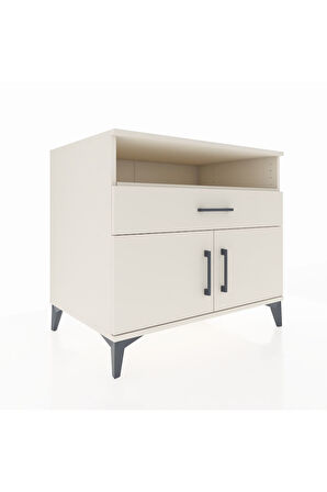 Kronos Şifonyer 2 Raflı Tek Çekmeceli 2 Kapaklı 88x59x80 Aytaşı-Aytaşı