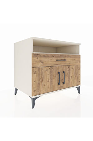 Kronos Şifonyer 2 Raflı Tek Çekmeceli 2 Kapaklı 88x59x80 Aytaşı-Çam