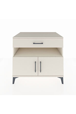 Kronos Şifonyer 2 Raflı Tek Çekmeceli 2 Kapaklı 88x59x80 Aytaşı-Aytaşı