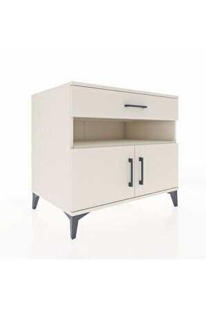 Kronos Şifonyer 2 Raflı Tek Çekmeceli 2 Kapaklı 88x59x80 Aytaşı-Aytaşı