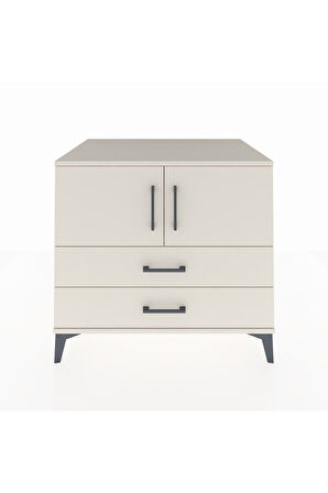 Kronos Şifonyer 2 Raflı 2 Çekmeceli 2 Kapaklı 88x59x80 Aytaşı-Aytaşı
