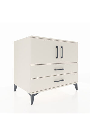 Kronos Şifonyer 2 Raflı 2 Çekmeceli 2 Kapaklı 88x59x80 Aytaşı-Aytaşı