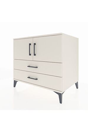 Kronos Şifonyer 2 Raflı 2 Çekmeceli 2 Kapaklı 88x59x80 Aytaşı-Aytaşı