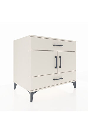 Kronos Şifonyer 2 Raflı 2 Çekmeceli 2 Kapaklı 88x59x80 Aytaşı-Aytaşı