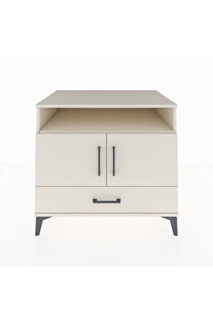 Kronos Şifonyer 3 Raflı Tek Çekmeceli 2 Kapaklı 88x59x80 Aytaşı-Aytaşı