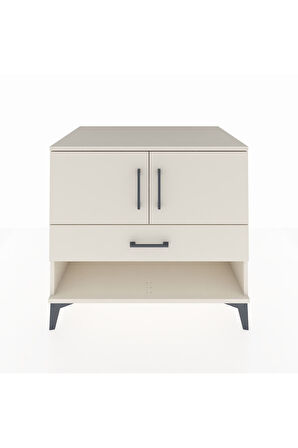 Kronos Şifonyer 2 Raflı Tek Çekmeceli 2 Kapaklı 88x59x80 Aytaşı-Aytaşı