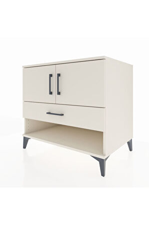Kronos Şifonyer 2 Raflı Tek Çekmeceli 2 Kapaklı 88x59x80 Aytaşı-Aytaşı