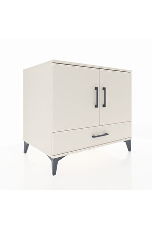 Kronos Şifonyer 2 Raflı Tek Çekmeceli 2 Kapaklı 88x59x80 Aytaşı-Aytaşı