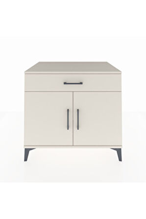 Kronos Şifonyer Tek Raflı Tek Çekmeceli 2 Kapaklı 88x59x80 Aytaşı-Aytaşı