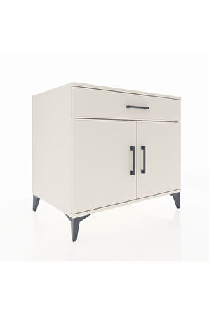 Kronos Şifonyer Tek Raflı Tek Çekmeceli 2 Kapaklı 88x59x80 Aytaşı-Aytaşı