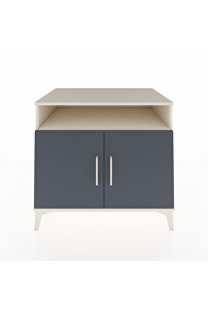 Kronos Şifonyer 2 Raflı 2 Kapaklı 88x59x80 Aytaşı-Antrasit