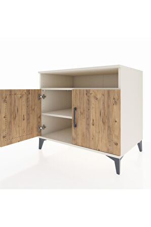 Kronos Şifonyer 2 Raflı 2 Kapaklı 88x59x80 Aytaşı-Çam