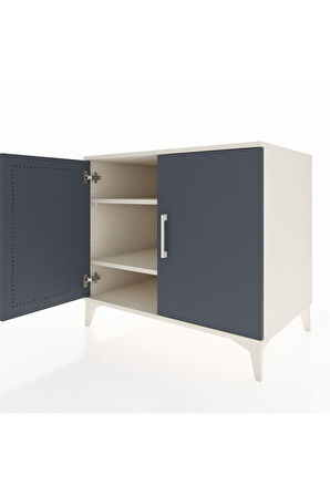 Kronos Şifonyer 2 Raflı 2 Kapaklı 88x59x80 Aytaşı-Antrasit