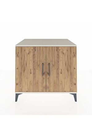 Kronos Şifonyer Tek Raflı 2 Kapaklı 88x59x80 Aytaşı-Çam
