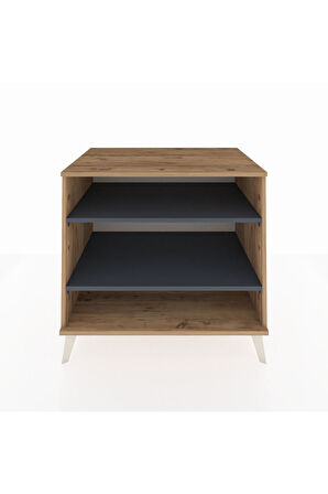 Kronos Şifonyer 2 Raflı 88x59x80 Çam-Antrasit