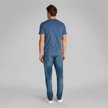 Calvin Klein Mavi Erkek T-Shirt J30J325649CK1 MONOLOGO TEE