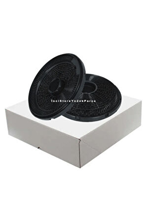 Esty 3472.6.110.04 Ankastre Davlumbaz Aspiratör İçin Ø16CM 2 Adet (1 Kutu) Yeni Nesil Karbon Filtre