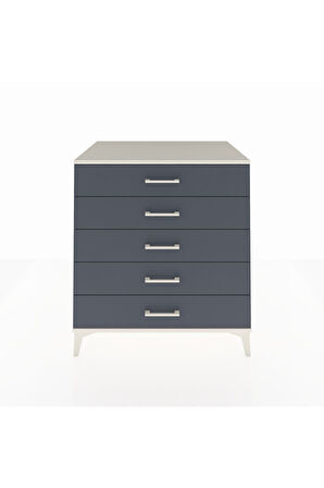 Kronos Şifonyer 5 Çekmeceli 88x59x96 Aytaşı-Antrasit