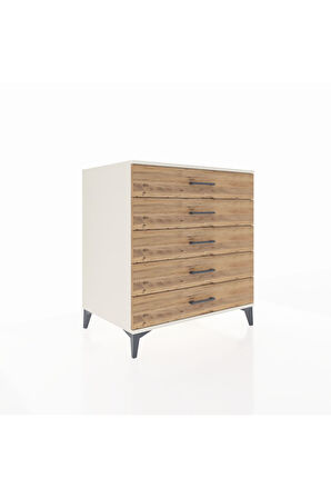 Kronos Şifonyer 5 Çekmeceli 88x59x96 Aytaşı-Çam