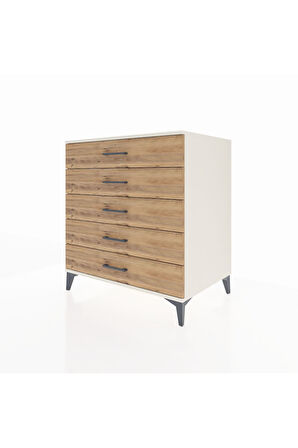 Kronos Şifonyer 5 Çekmeceli 88x59x96 Aytaşı-Çam