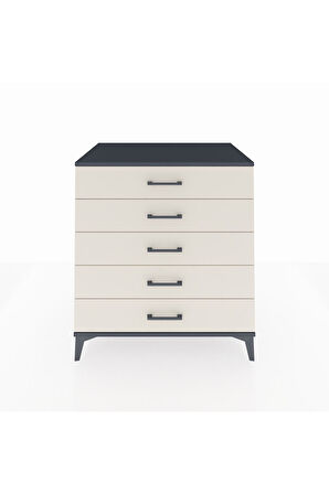 Kronos Şifonyer 5 Çekmeceli 88x59x96 Antrasit-Aytaşı