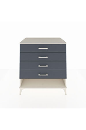 Kronos Şifonyer 4 Çekmeceli 88x59x96 Aytaşı-Antrasit