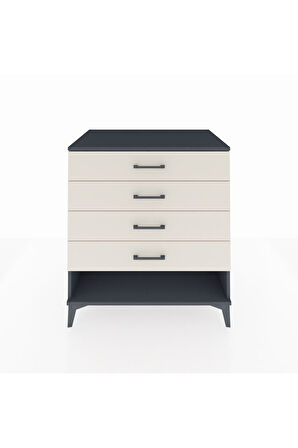 Kronos Şifonyer 4 Çekmeceli 88x59x96 Antrasit-Aytaşı