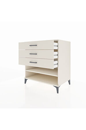 Kronos Şifonyer Tek Raflı 3 Çekmeceli 88x59x96 Aytaşı-Aytaşı