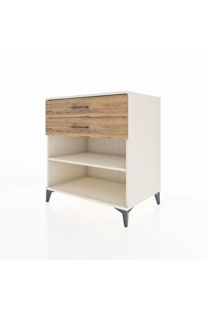 Kronos Şifonyer Tek Raflı 2 Çekmeceli 88x59x96 Aytaşı-Çam