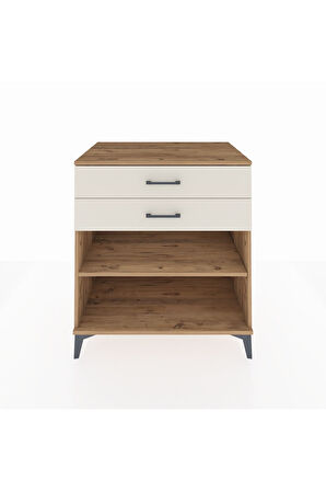 Kronos Şifonyer Tek Raflı 2 Çekmeceli 88x59x96 Çam-Aytaşı