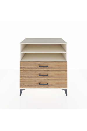 Kronos Şifonyer 2 Raflı 3 Çekmeceli 88x59x96 Aytaşı-Çam