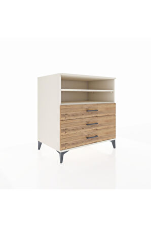 Kronos Şifonyer 2 Raflı 3 Çekmeceli 88x59x96 Aytaşı-Çam