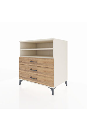 Kronos Şifonyer 2 Raflı 3 Çekmeceli 88x59x96 Aytaşı-Çam