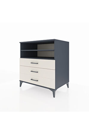 Kronos Şifonyer 2 Raflı 3 Çekmeceli 88x59x96 Antrasit-Aytaşı