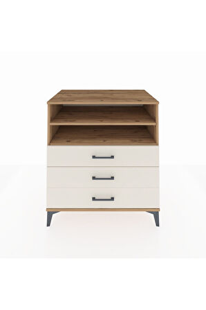 Kronos Şifonyer 2 Raflı 3 Çekmeceli 88x59x96 Çam-Aytaşı