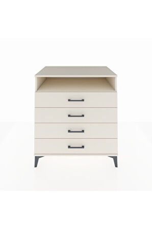 Kronos Şifonyer Tek Raflı 4 Çekmeceli 88x59x96 Aytaşı-Aytaşı