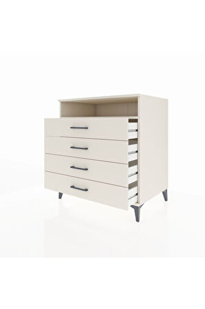 Kronos Şifonyer Tek Raflı 4 Çekmeceli 88x59x96 Aytaşı-Aytaşı