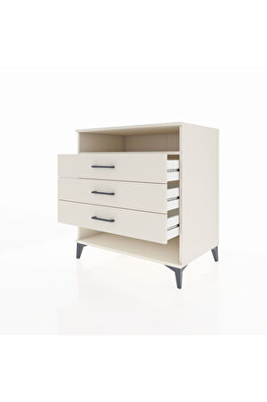 Kronos Şifonyer Tek Raflı 3 Çekmeceli 88x59x96 Aytaşı-Aytaşı